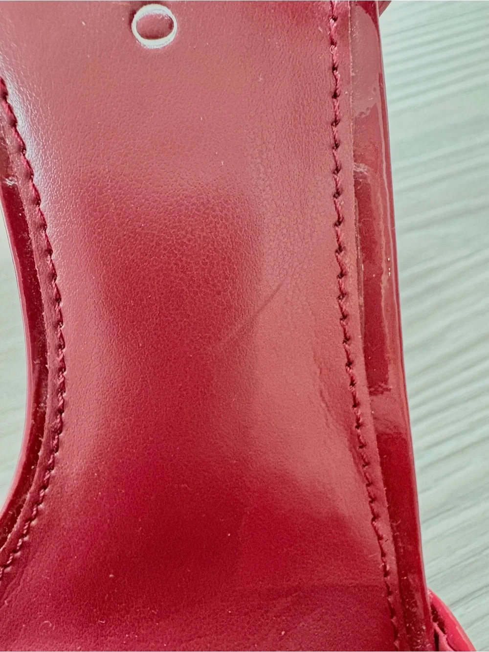 Vince Camuto Red Patent Platform Block-Heel Sandals